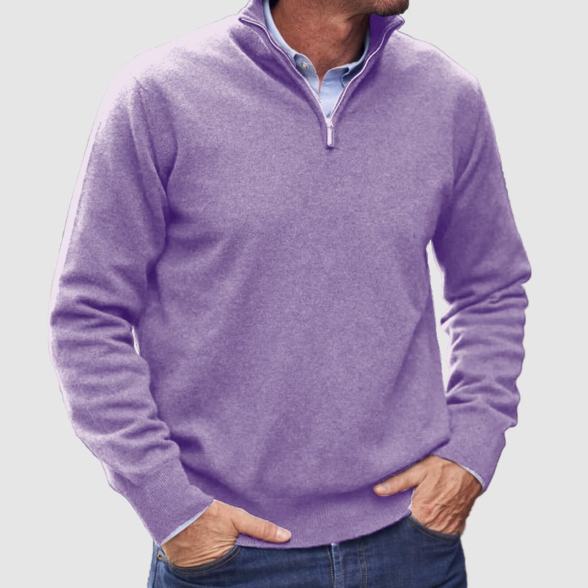 Men's Zipper Basic Sweater