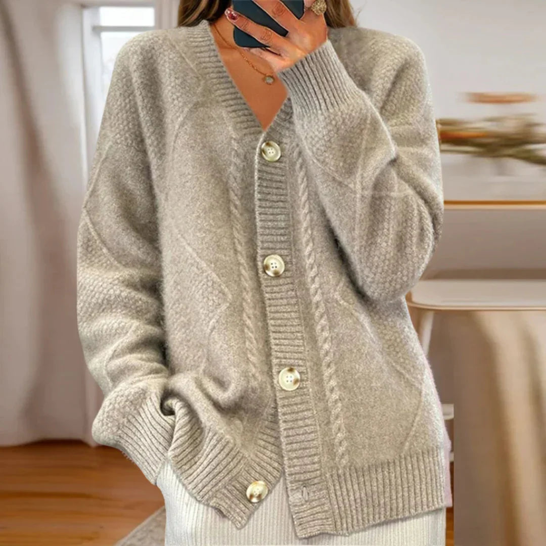 Cable-Knit Cardigan