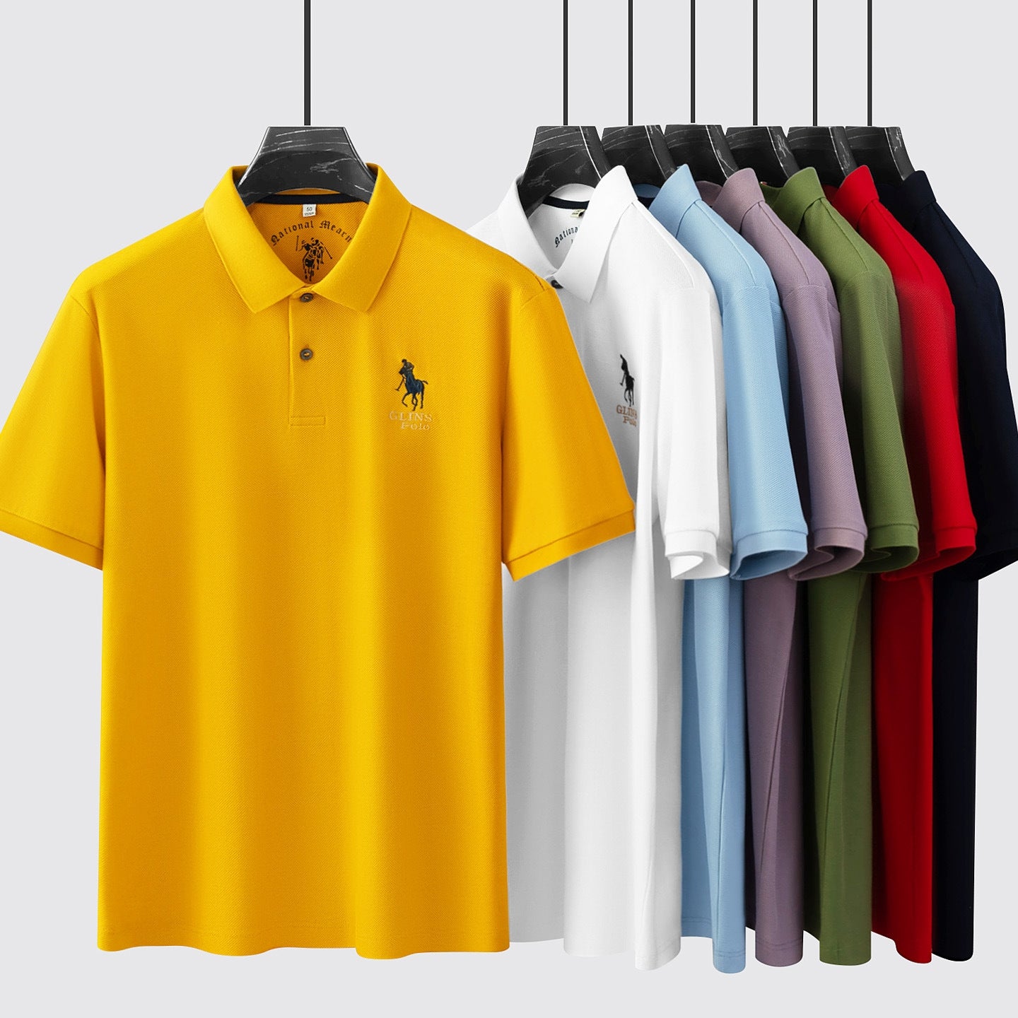 Business-Casual Mercerized Cotton Polo Shirt
