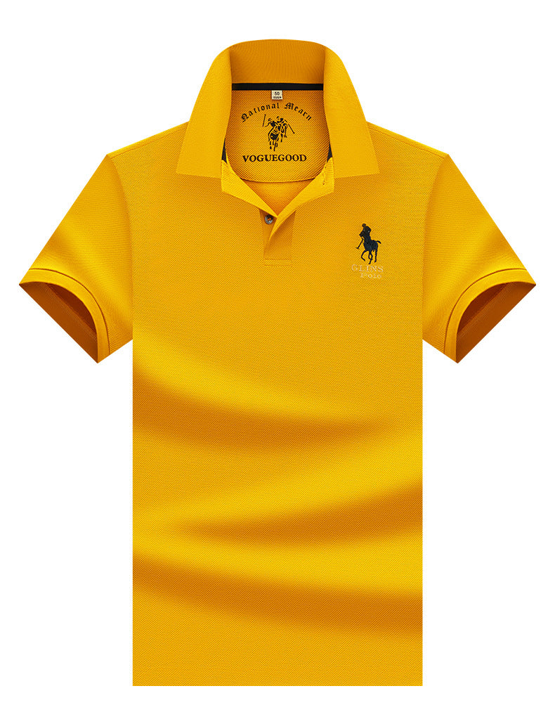 Business-Casual Mercerized Cotton Polo Shirt