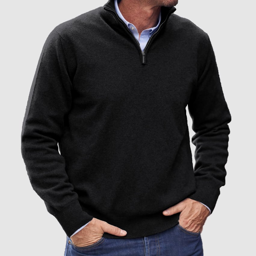 Men's  Zipper Basic Sweater