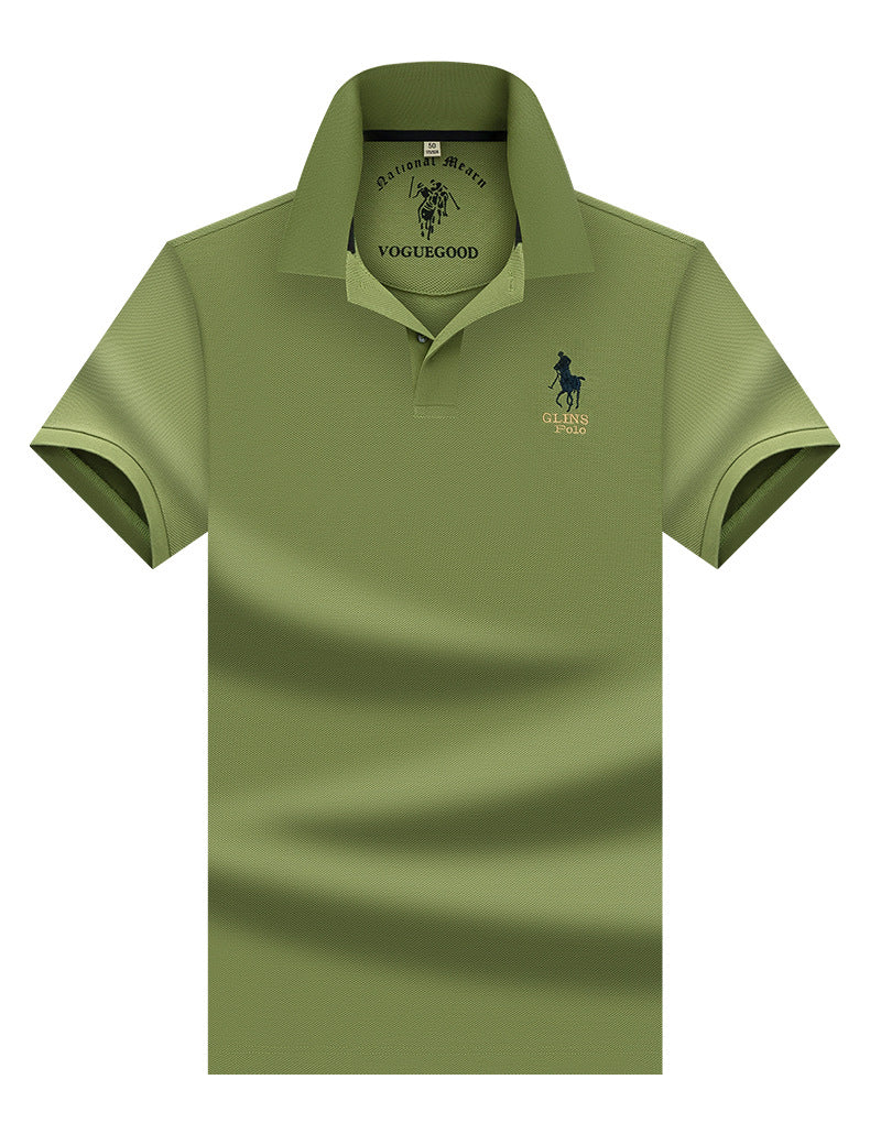 Business-Casual Mercerized Cotton Polo Shirt