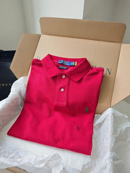 Men’s Classic Embroidered Pony Pique Polo Shirt