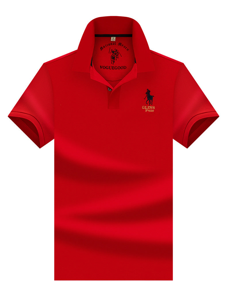 Business-Casual Mercerized Cotton Polo Shirt
