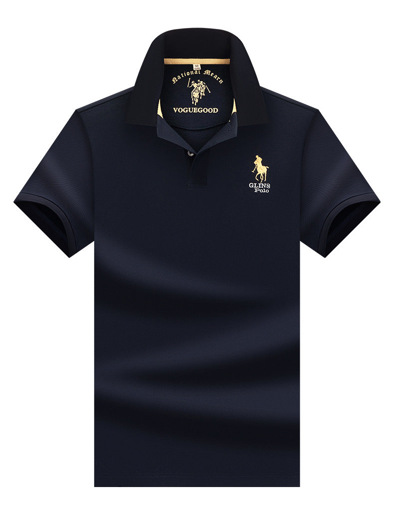 Business-Casual Mercerized Cotton Polo Shirt