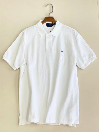 Men’s Classic Embroidered Pony Pique Polo Shirt