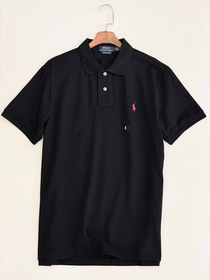 Men’s Classic Embroidered Pony Pique Polo Shirt
