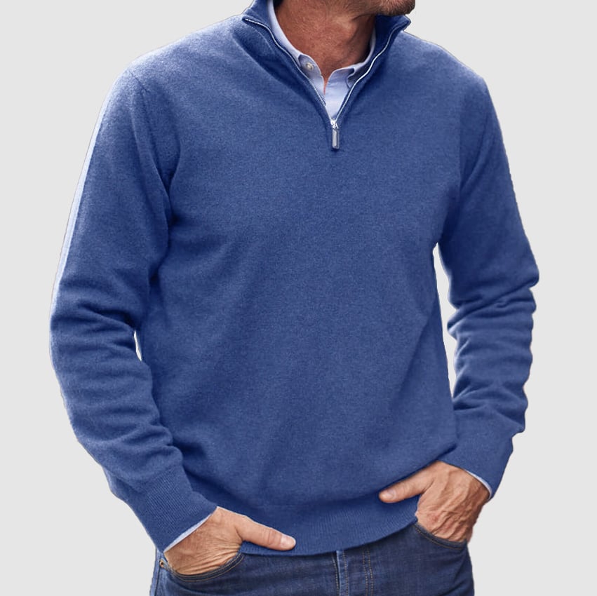 Men's  Zipper Basic Sweater