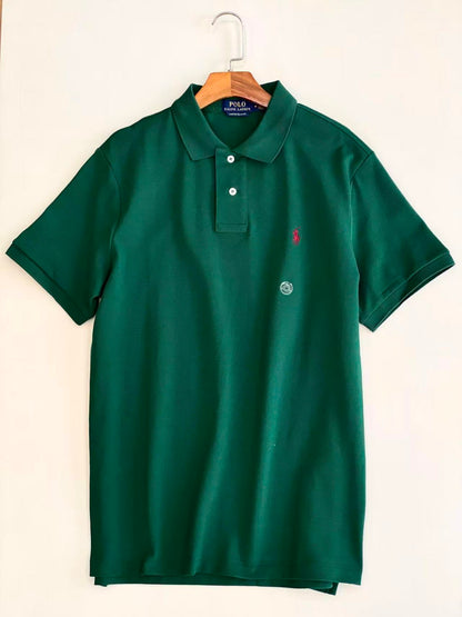 Men’s Classic Embroidered Pony Pique Polo Shirt