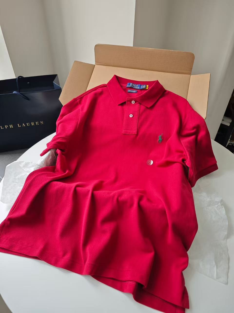 Men’s Classic Embroidered Pony Pique Polo Shirt
