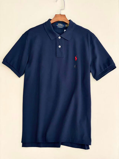 Men’s Classic Embroidered Pony Pique Polo Shirt