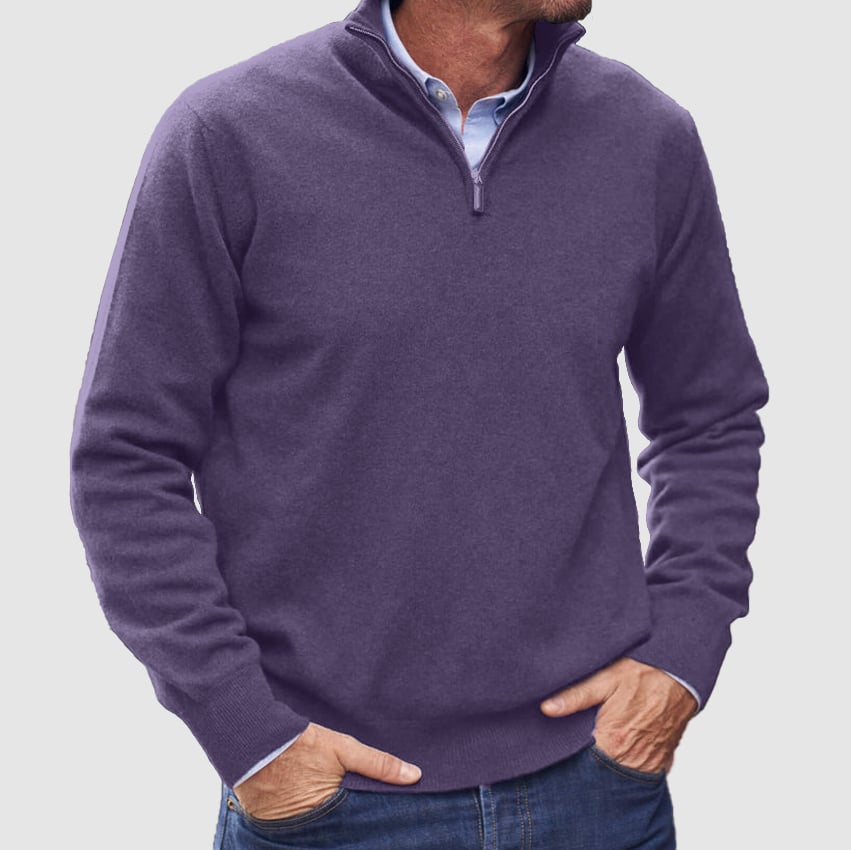 Men's  Zipper Basic Sweater