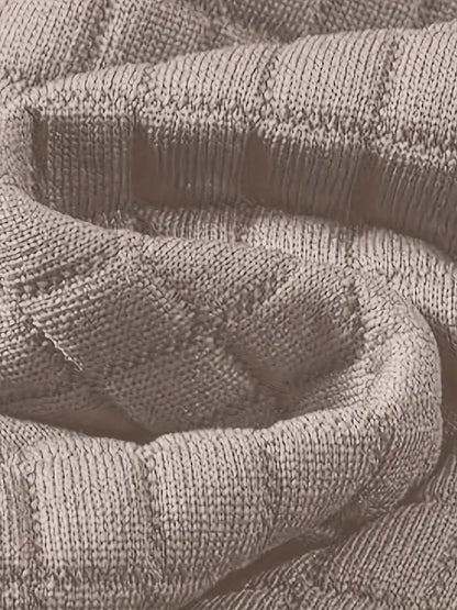 Dashiell - Textured Grid Hooded Sweatshirt