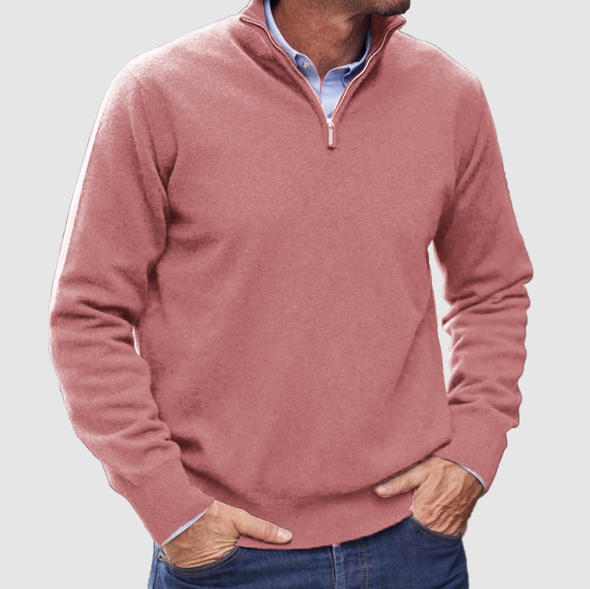 Men's  Zipper Basic Sweater
