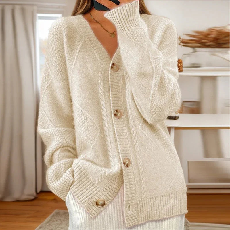 Cable-Knit Cardigan