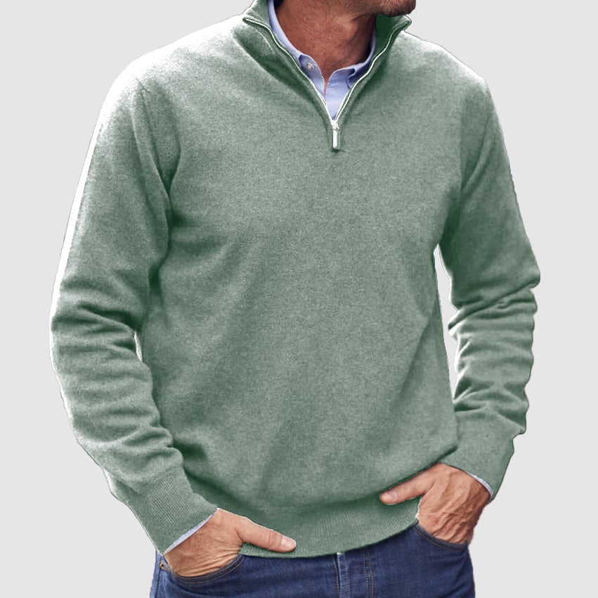 Men's  Zipper Basic Sweater