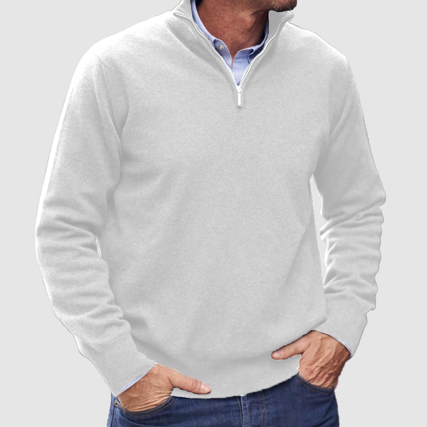 Men's  Zipper Basic Sweater
