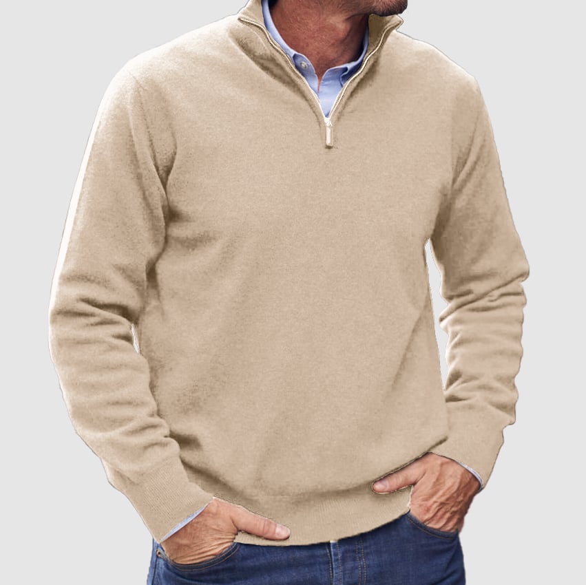 Men's  Zipper Basic Sweater