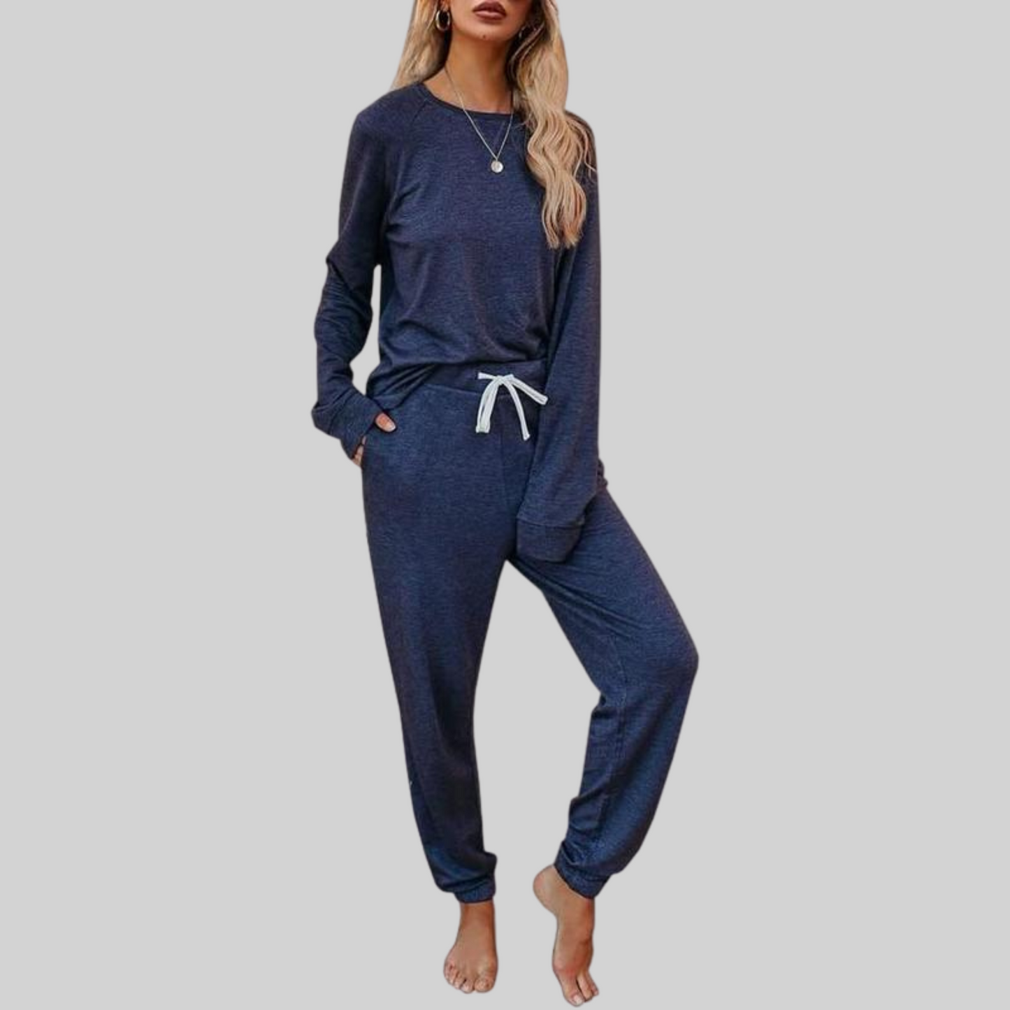 Casual Long Sleeve and Sweatpants Set