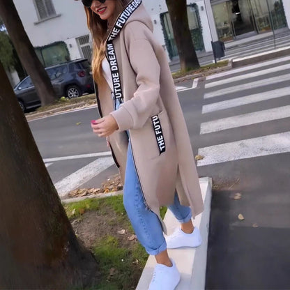 Stylish Women's Long Hoodie